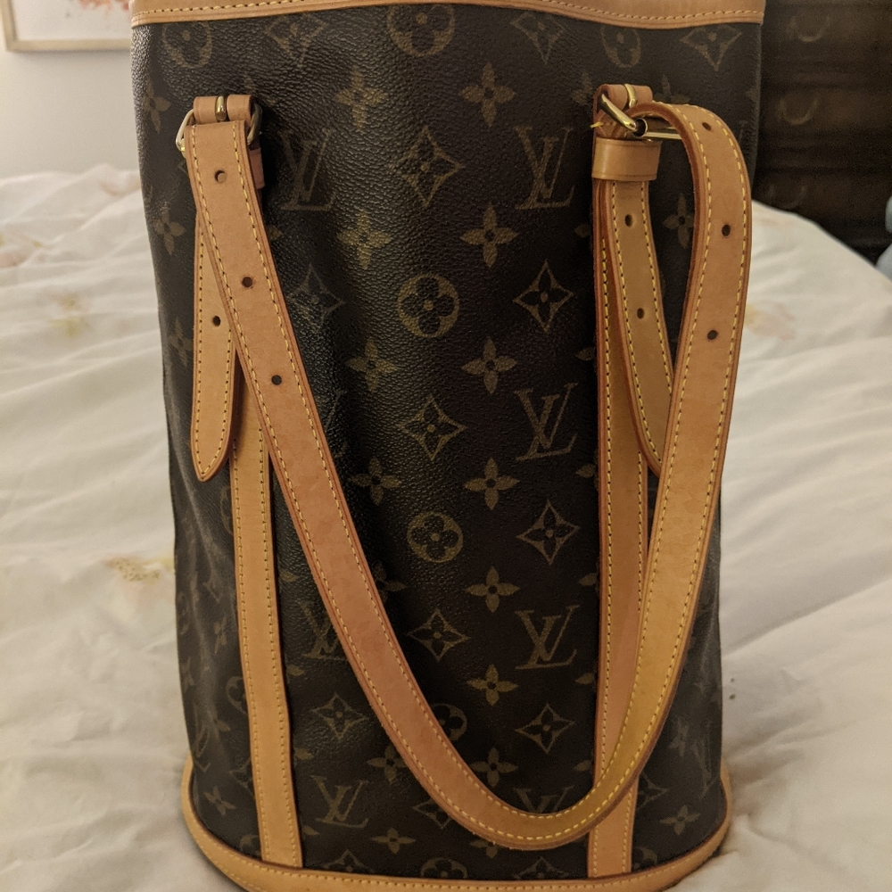 Authentic Louis Vuitton Bucket Bag.  Hardly used and looks practically new